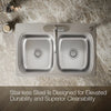 Kohler Verse™ 33" top-mount double-bowl kitchen sink