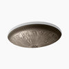 Kohler 17-1/2" oval undermount bathroom sink, no overflow