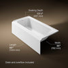 Kohler Avec 60" x 30" alcove bath, left drain