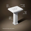 Kohler 24" square pedestal bathroom sink