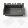 Kohler Riverby® 33" undermount single-bowl kitchen sink