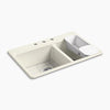 Kohler 33" top-mount double-bowl workstation kitchen sink