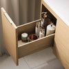 Kohler 48" wall-hung bathroom vanity cabinet with sink and quartz top