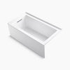 Kohler 60" x 32" alcove bath with integral apron, integral flange, and left-hand drain