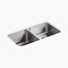 Kohler 31-1/2" undermount double-bowl kitchen sink