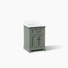 Kohler Charlemont Cabinet and Quartz Top 24-Inch Single-Sink Bathroom Vanity