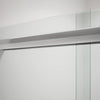 Kohler Frameless sliding bath door, 63-9/16" H x 54-5/8 - 59-5/8" W, with 5/16" thick Frosted glass