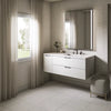 Kohler 48" wall-hung bathroom vanity cabinet with sink and quartz top