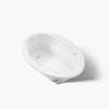 Kohler Sunward Heated Bubblemassage Air Bath With Bask Heated Surface 60 x 42-Inch Drop-In Bathtub