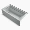 Kohler 72" x 36" alcove whirlpool bath with alcove, left drain
