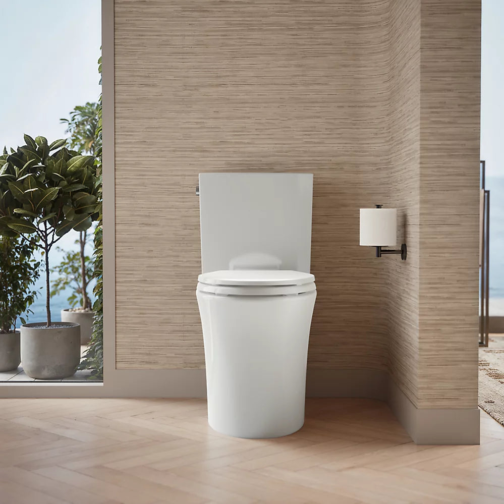 Veil® Two-piece elongated toilet with skirted trapway, 1.28 gpf