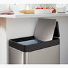 Kohler 13-gallon stainless steel slim step trash can with bifold lid