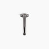 Kohler 6" ceiling-mount single-function rainhead arm and flange