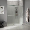 Kohler Sliding shower door, 70-1/2" H x 56-1/4 - 59-5/8" W, with 1/4" thick Frosted glass