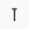 Kohler 6" ceiling-mount single-function rainhead arm and flange