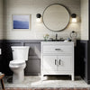Kohler 28" round framed mirror