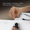 Kohler Quick-Release™ round-front toilet seat
