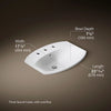 Kohler 22-3/4" rectangle drop-in bathroom sink