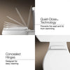 Kohler Quiet-Close™ elongated toilet seat