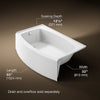 Kohler Expanse Alcove bath, left drain
