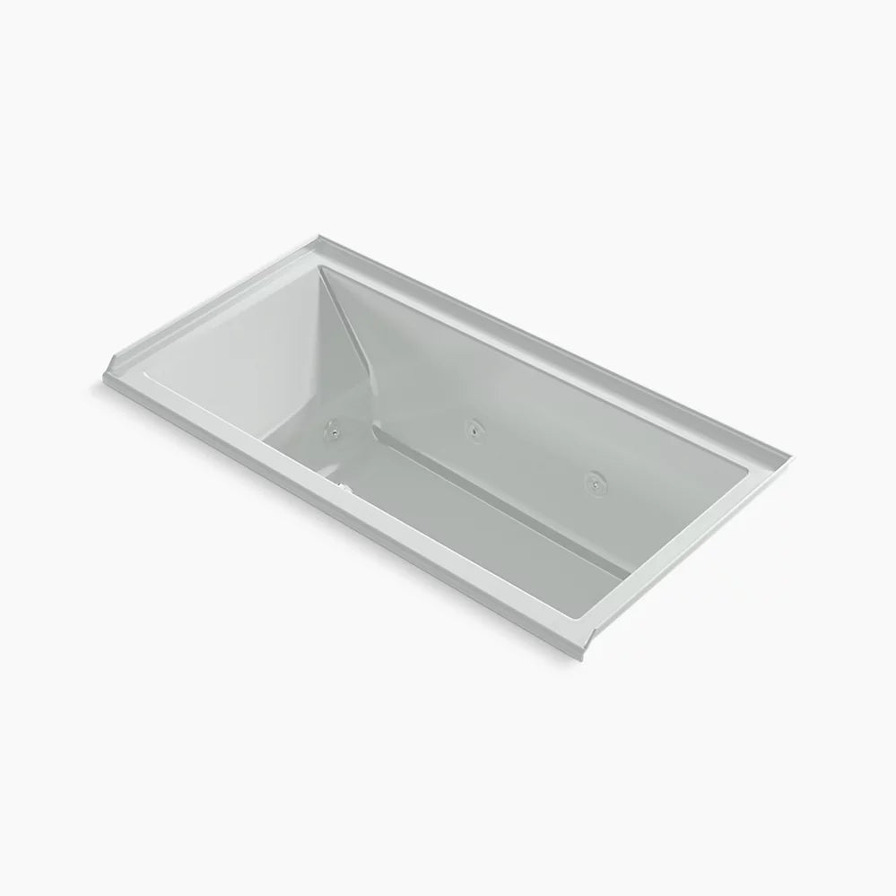 Kohler 60" x 30" drop-in/alcove heated whirlpool bath, right drain