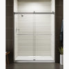 Kohler 74" H sliding shower door with 1/4"-thick glass