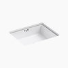 Kathryn® 19-3/4" rectangular undermount bathroom sink with glazed underside