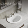 Kohler 20-1/4" oval drop-in bathroom sink