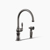Kohler Artifacts® Single-handle kitchen sink faucet with two-function sprayhead