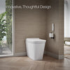 Kohler Leap™ One-piece elongated smart toilet with front bidet wand technology, dual-flush