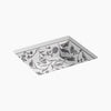 Botanical Study™ Kathryn® 19-3/4" rectangular undermount bathroom sink, no overflow