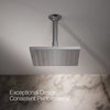 Kohler Square 8" single-function rainhead, 1.75 gpm