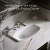 Kohler 22-3/4" rectangle drop-in bathroom sink