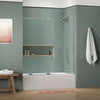 Kohler Sliding bath door, 58-1/4" H x 55-3/4 - 59-3/4" W, with 5/16" thick Crystal Clear glass