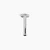 Kohler 6" ceiling-mount single-function rainhead arm and flange