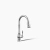 Kohler Artifacts® Pull-down kitchen sink faucet with three-function sprayhead