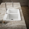 Kohler Riverby® 33" top-mount double-bowl kitchen sink