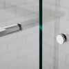 Kohler Sliding shower door, 70" H x 56-5/8 - 59-5/8" W, with 5/16" thick Crystal Clear glass