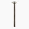 Kohler 12" ceiling-mount single-function rainhead arm and flange