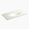 Kohler 43" Enameled cast iron vanity top with integrated oval sink