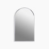 Kohler 20" x 34" arched framed medicine cabinet, left-hinged