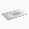 Kohler 37" Enameled cast iron vanity top with integrated oval sink