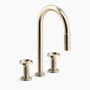Kohler Billet® Touchless pull-down kitchen sink faucet with two-function sprayhead