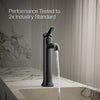 Occasion® Tall single-handle bathroom sink faucet, 0.5 gpm
