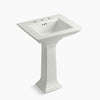 Kohler 25" rectangular pedestal bathroom sink