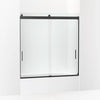 Kohler 62" H sliding bath door with 1/4"-thick glass
