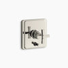 Kohler Rite-Temp® valve trim with push-button diverter and cross handle