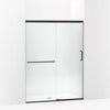 Kohler Sliding shower door, 70-1/2" H x 50-1/4 - 53-5/8" W, with 1/4" thick Frosted glass