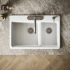 Kohler Riverby® 33" top-mount double-bowl kitchen sink