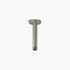 Kohler 6" ceiling-mount single-function rainhead arm and flange